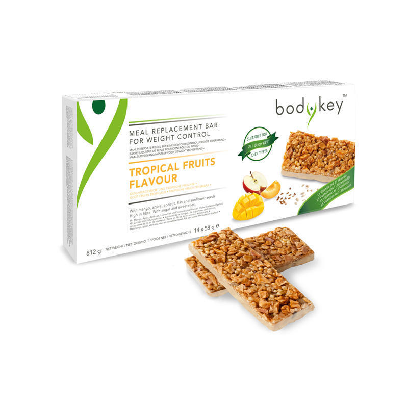 bodykey by nutrilite maisto pakaitalo batonelis tropiniai vaisiai 121057 1 bodykey by Nutrilite™ Maisto pakaitalo batonėlis „Tropiniai vaisiai”