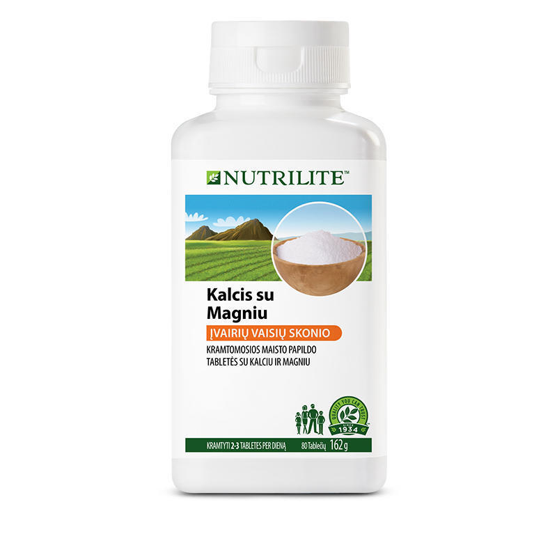 nutrilite kalcis su magniu kramtomose tabletese 5847 1 Nutrilite™ Kalcis su magniu